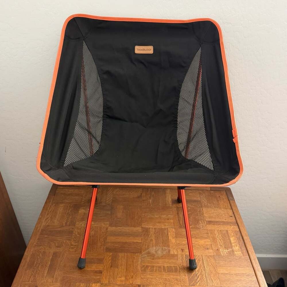 Trekology Yizi Go Ultralight Portable Camping Chair Black Orange
